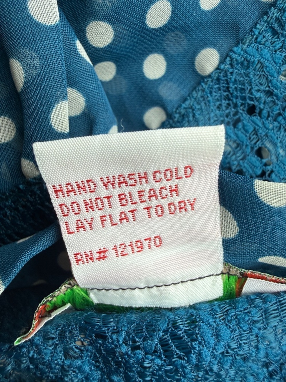Flying Tomato Women’s Blue Polka Dot Dress Size Small - Picture 12 of 14